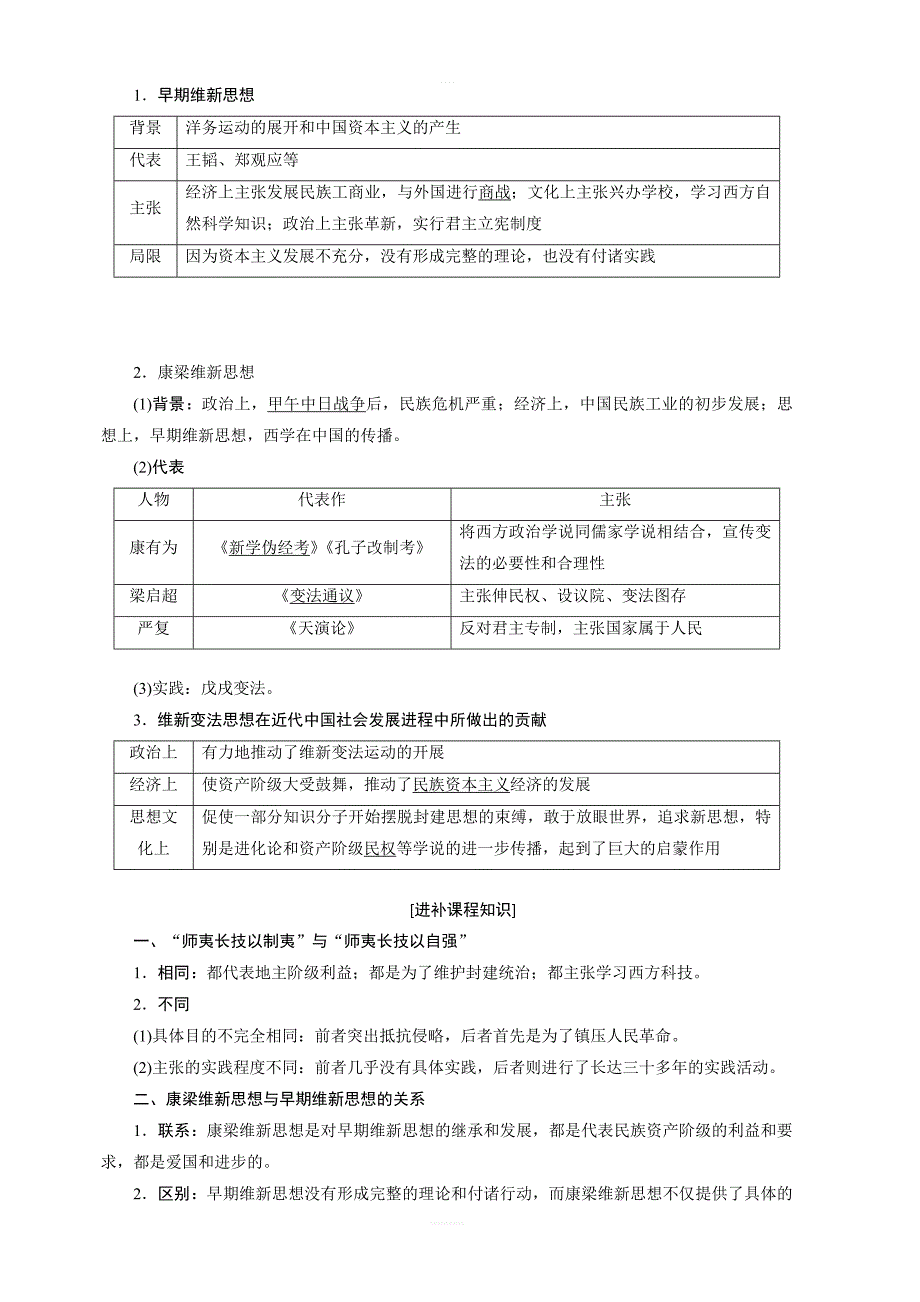 2020版高考历史新创新一轮岳麓版讲义：必修三第十三单元第1讲近代中国的思想解放潮流含答案_第2页