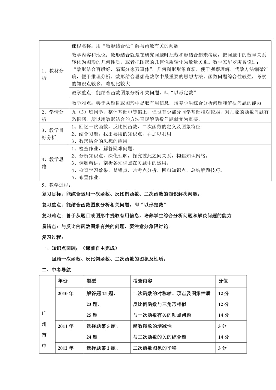 数学人教版九年级下册用“数形结合法”解与函数有关的问题_第1页