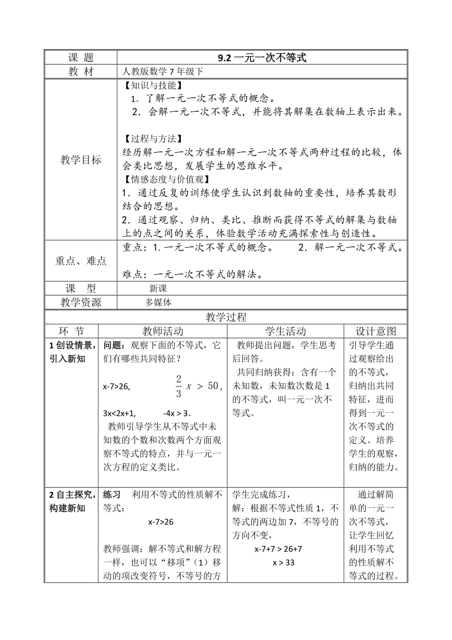 数学人教版七年级下册9.2_第1页