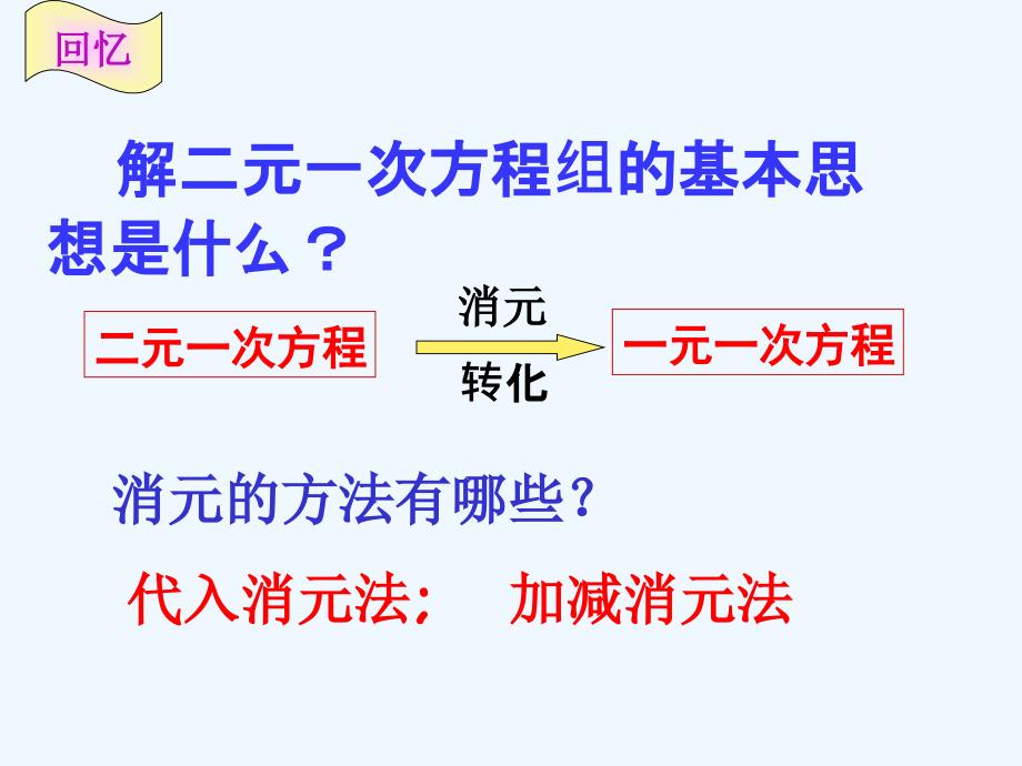 人教版数学七年级下册用适当的方法解二元一次方程组_第3页