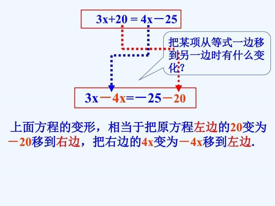 数学人教版七年级上册3,2解一元一次方程——合并同类项与移项.2.一元一次方程-移项2_第5页