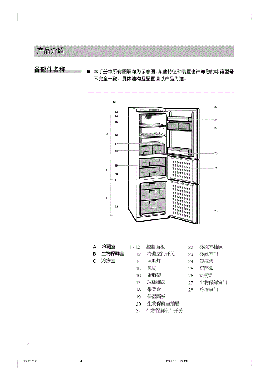 西门子冰箱bcd218kk22f66ti说明书资料_第4页