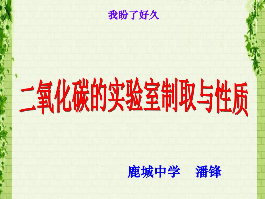 化学人教版九年级上册二氧化碳制取的制取与性质_第4页