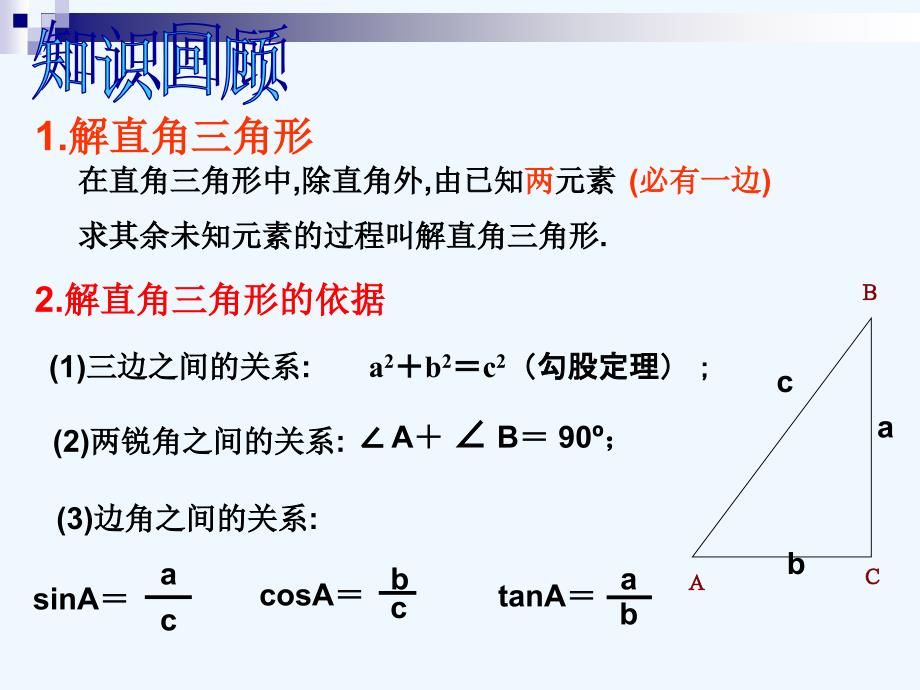 数学人教版九年级下册解直角三角形及其应用（复习）_第2页