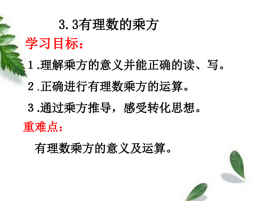 数学人教版七年级上册3.3有理数的乘方_第4页