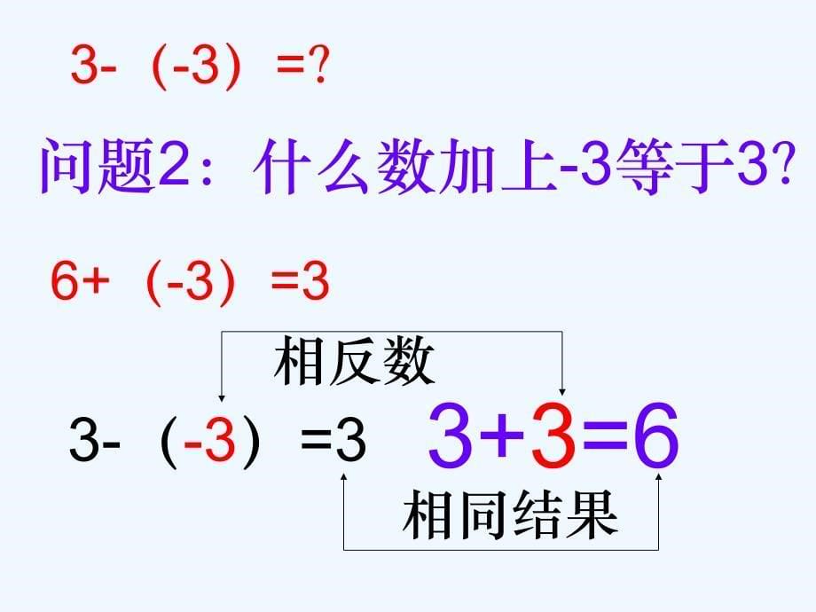 数学人教版七年级上册有理数的减法.3　有理数的加减法_第5页