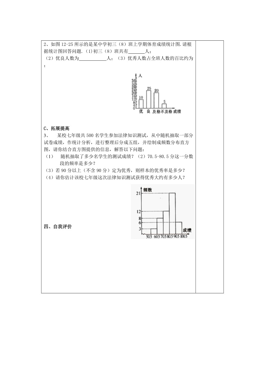 数学人教版七年级下册第十章复习卷_第4页