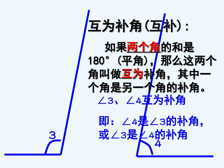 数学人教版七年级上册4.3余角和补角.3角_第4页