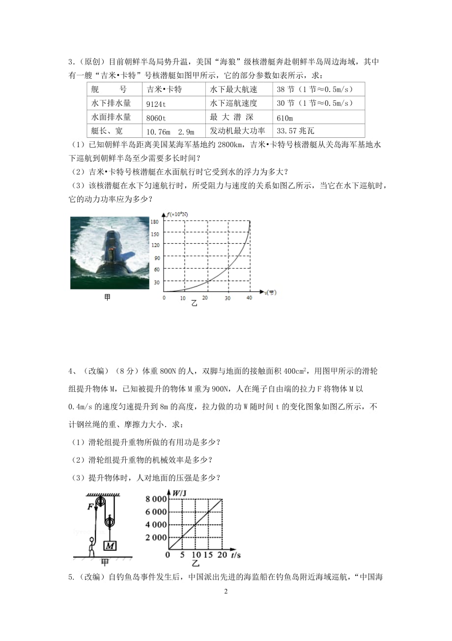 2017深圳市力学综合计算_第2页