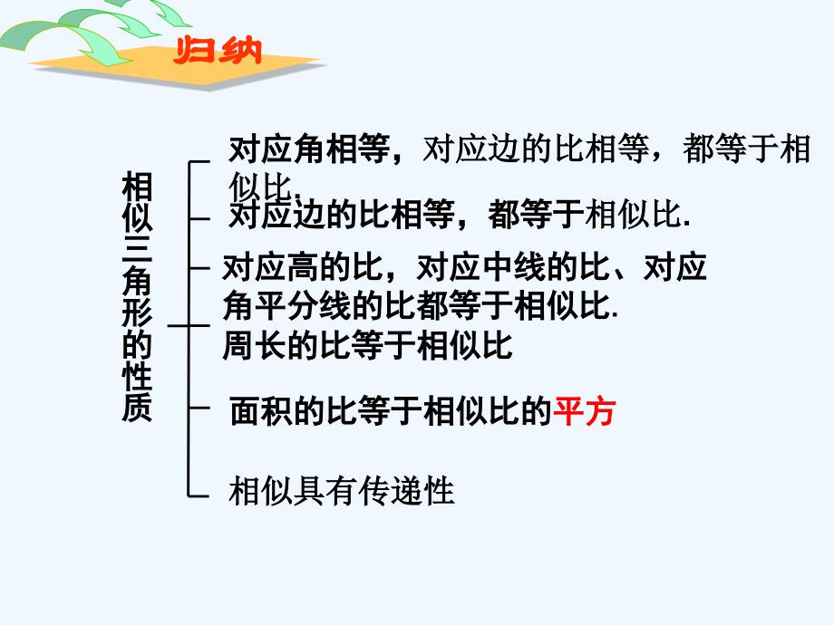 数学人教版九年级下册相似三角形的性质.2.2 相似三角形的性质_第2页