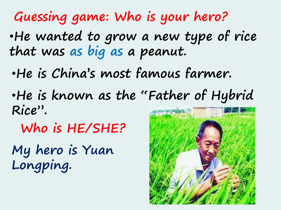 九年级上lesson 12 guess my hero_第3页