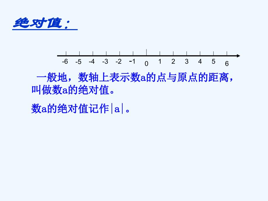 人教版七年级第一章第二节 绝对值(一)_第4页