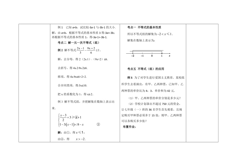 数学人教版七年级下册第九章不等式复习课_第2页