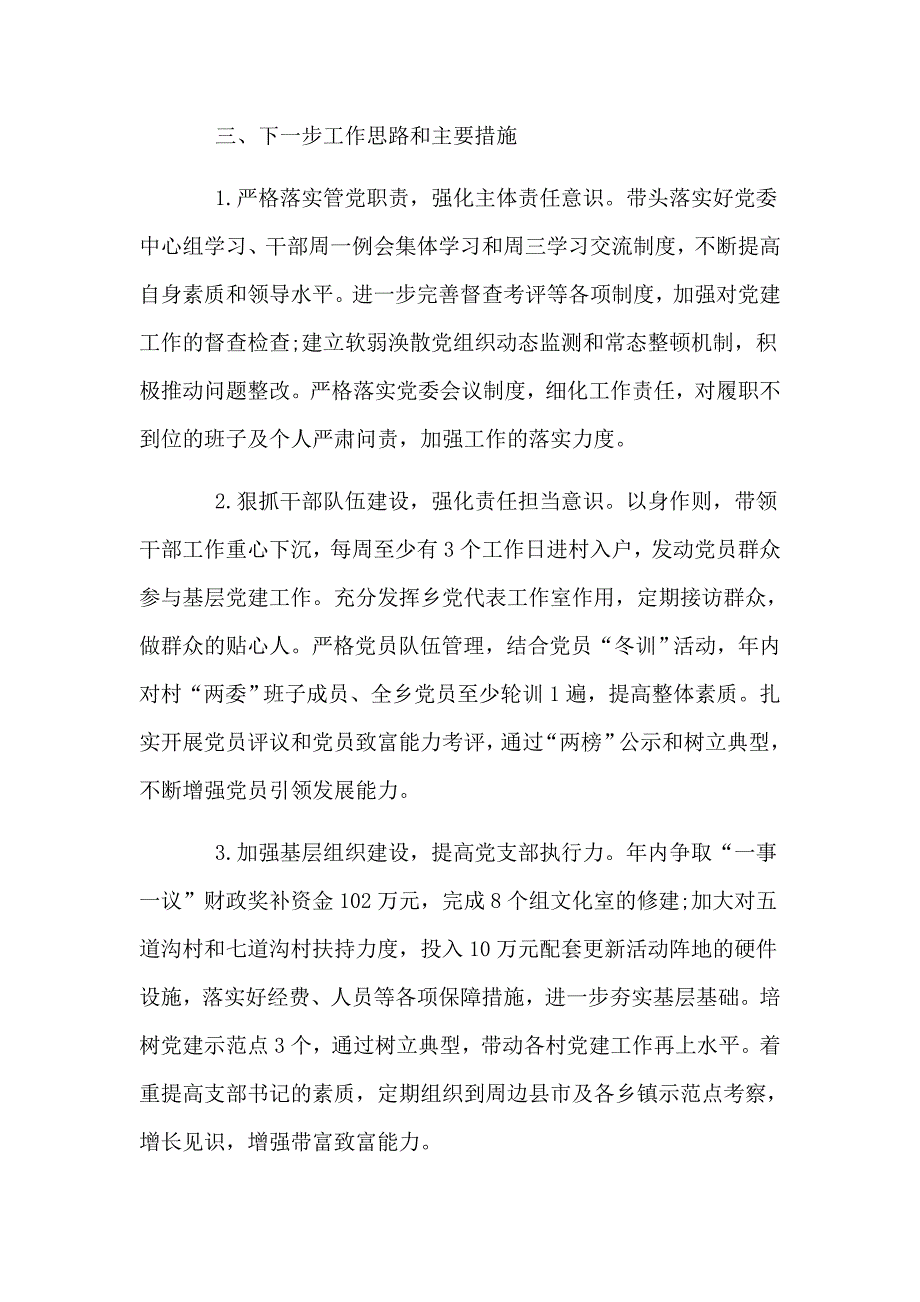 两篇2019乡党委书记述职报告_第4页