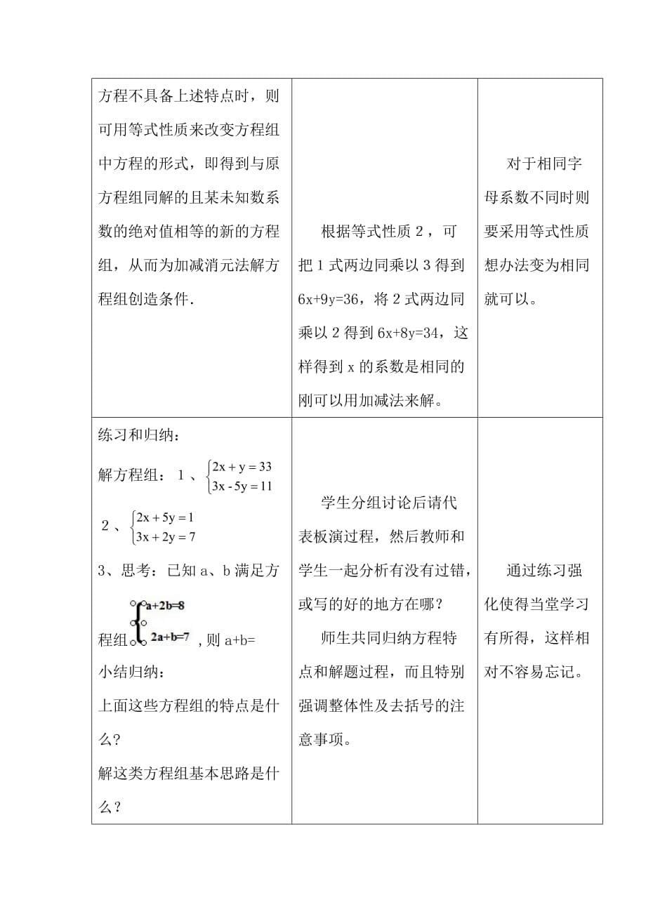 数学人教版七年级下册消元——二元一次方程组的解法（加减法）_第5页