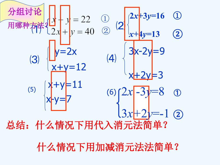 数学人教版七年级下册用适当的方法解二元一次方程_第3页