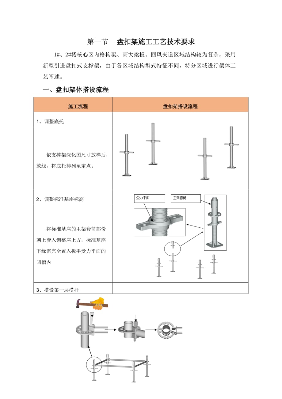 承插型盘扣满堂架技术交底_第1页