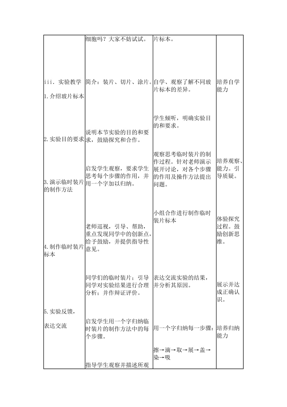 生物人教版七年级上册观察植物细胞_第3页