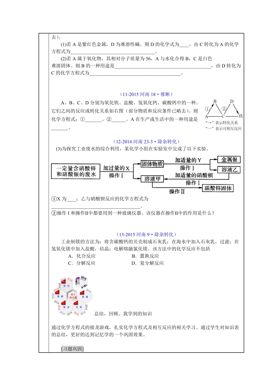 化学人教版九年级下册中招热点专题-离子_第4页