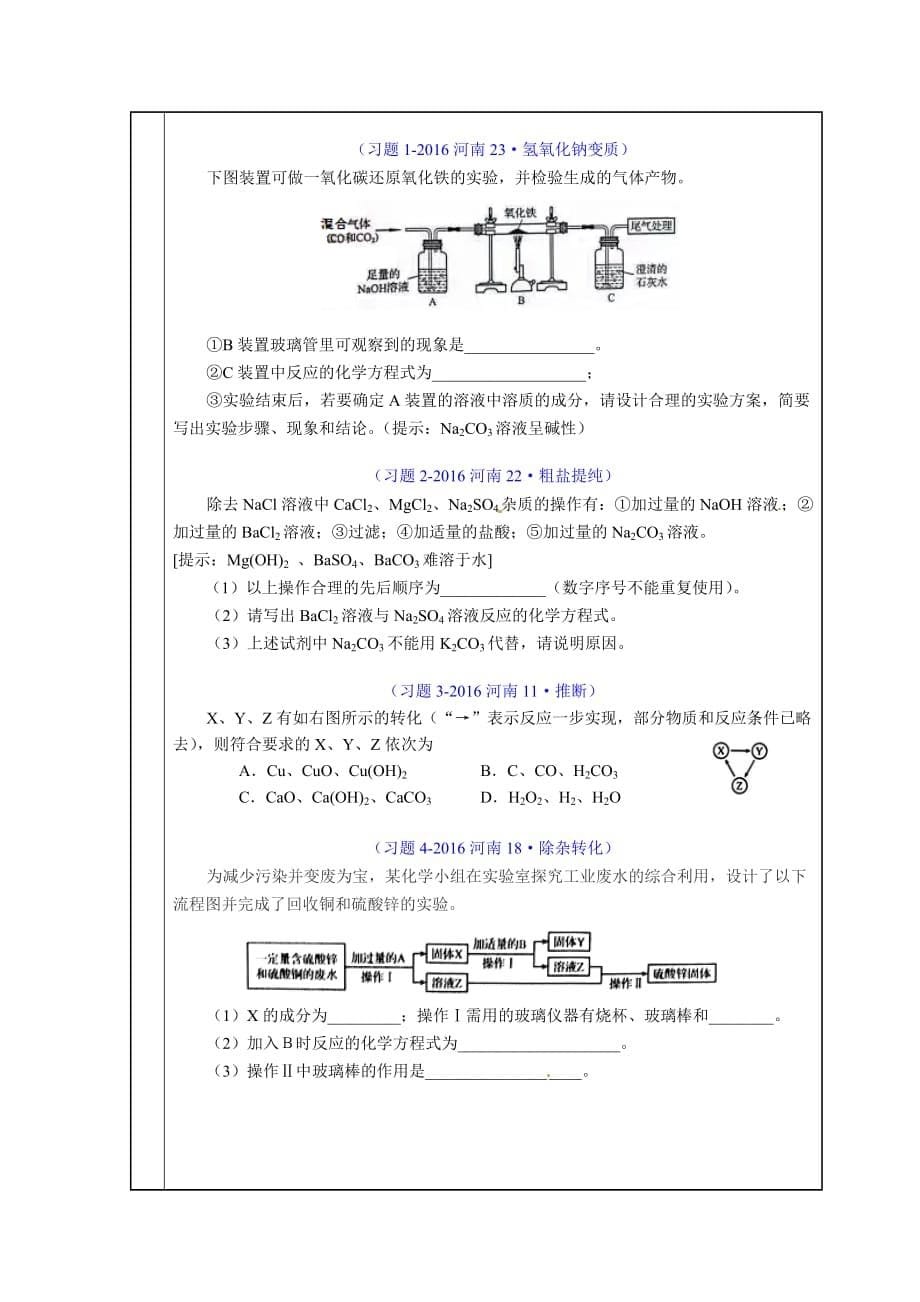 化学人教版九年级下册中招热点专题-离子_第5页