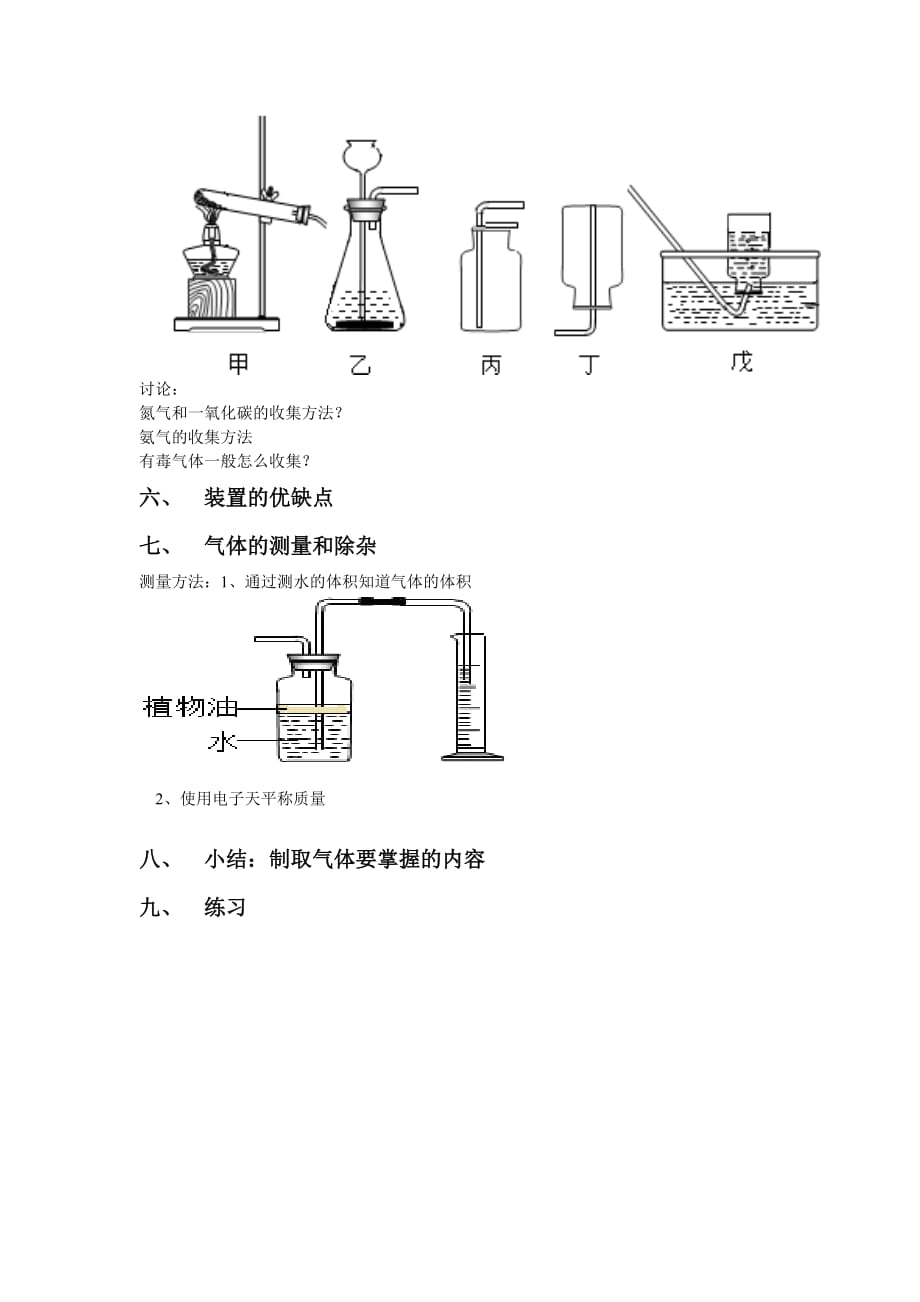 化学人教版九年级下册专题复习 气体的制取_第2页