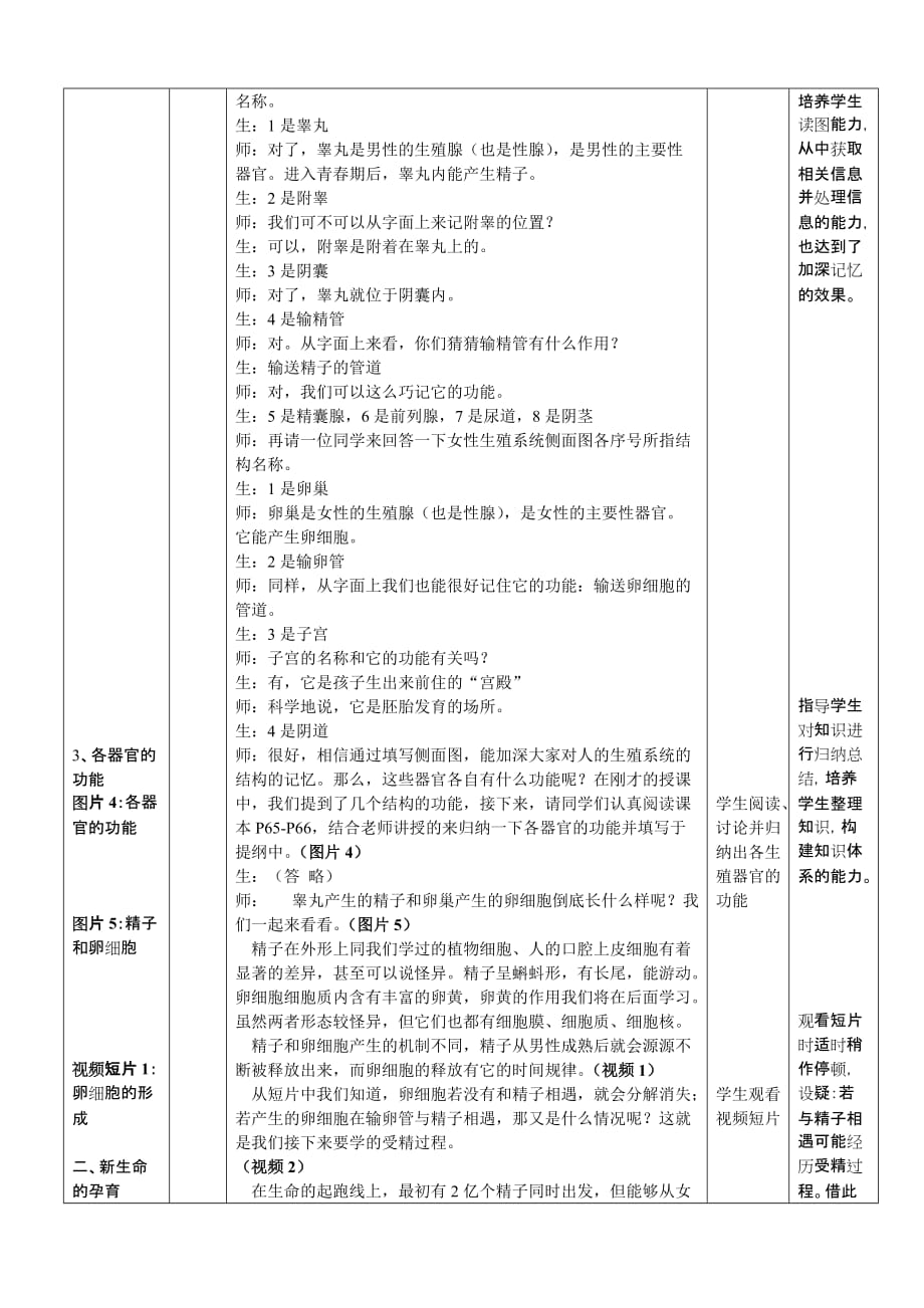 生物人教版七年级下册第二节 人的生殖和发育_第3页