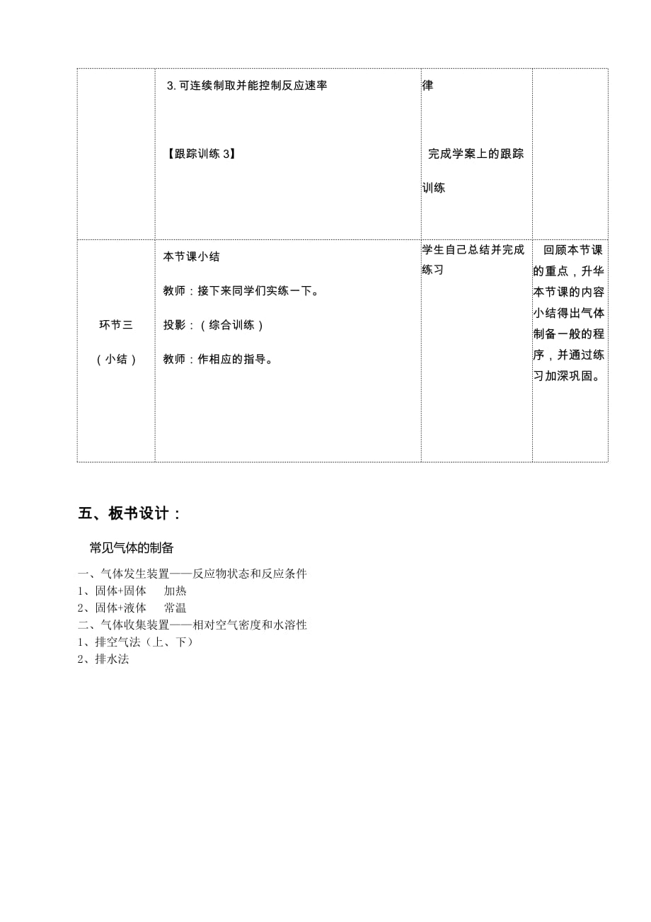 化学人教版九年级上册中考专题复习——常见气体的制备_第3页