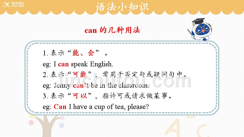 【知识解析】can的几种用法_第1页