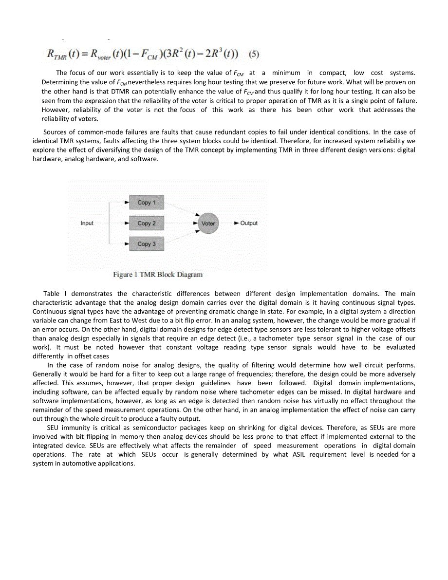 【精品文档】38中英文双语外文文献翻译成品：汽车应用领域的单片机三模冗余分集_第3页
