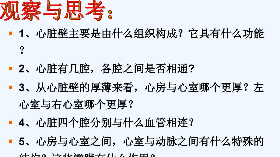 生物人教版七年级下册输送血液的泵----心脏_第4页