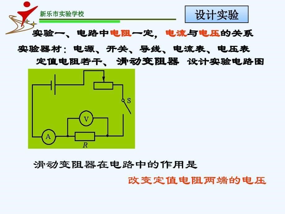 物理人教版九年级全册电流与电压和电阻的关系.1电流与电压电阻的关系_第5页