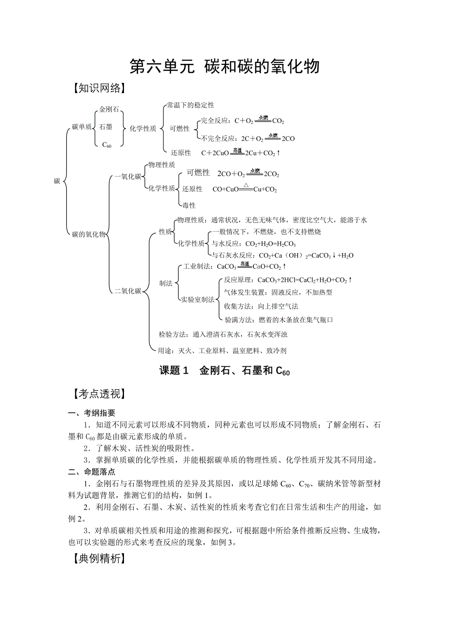 化学人教版九年级上册碳和碳的化合物_第1页