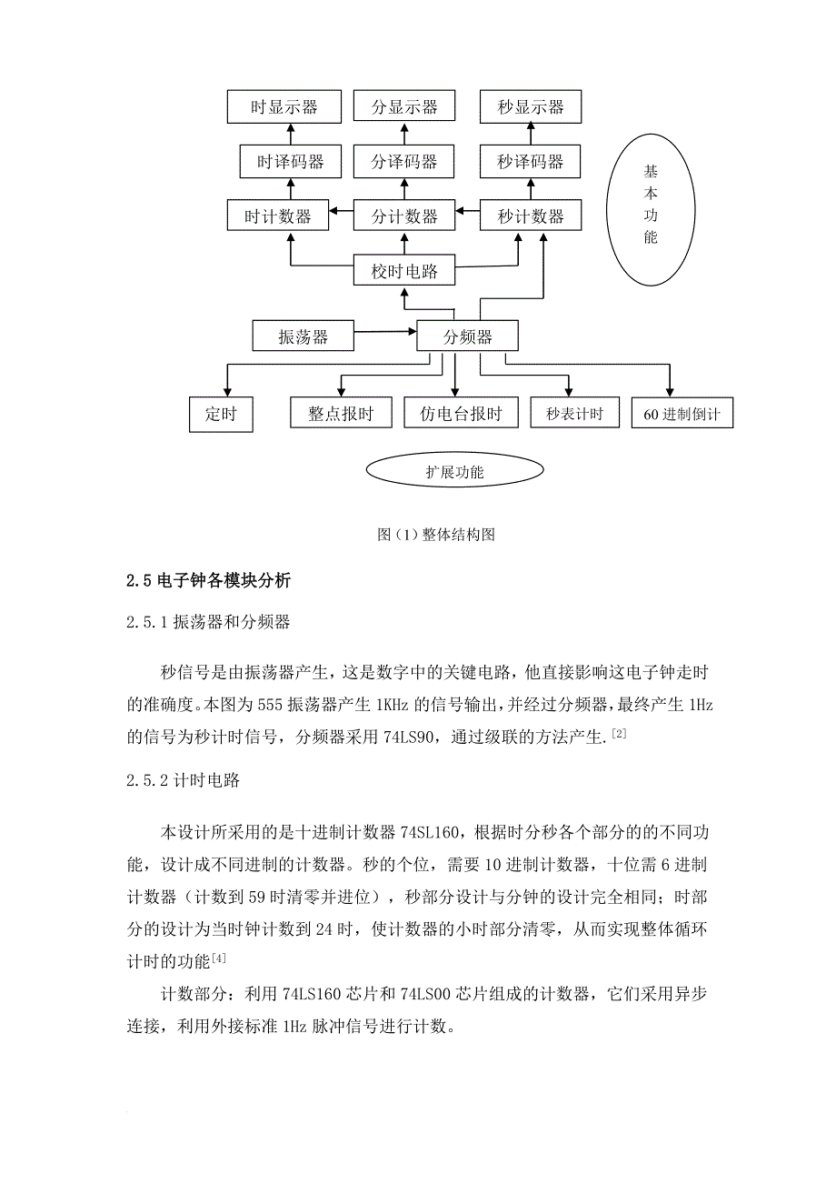 电子钟电路分析_第4页