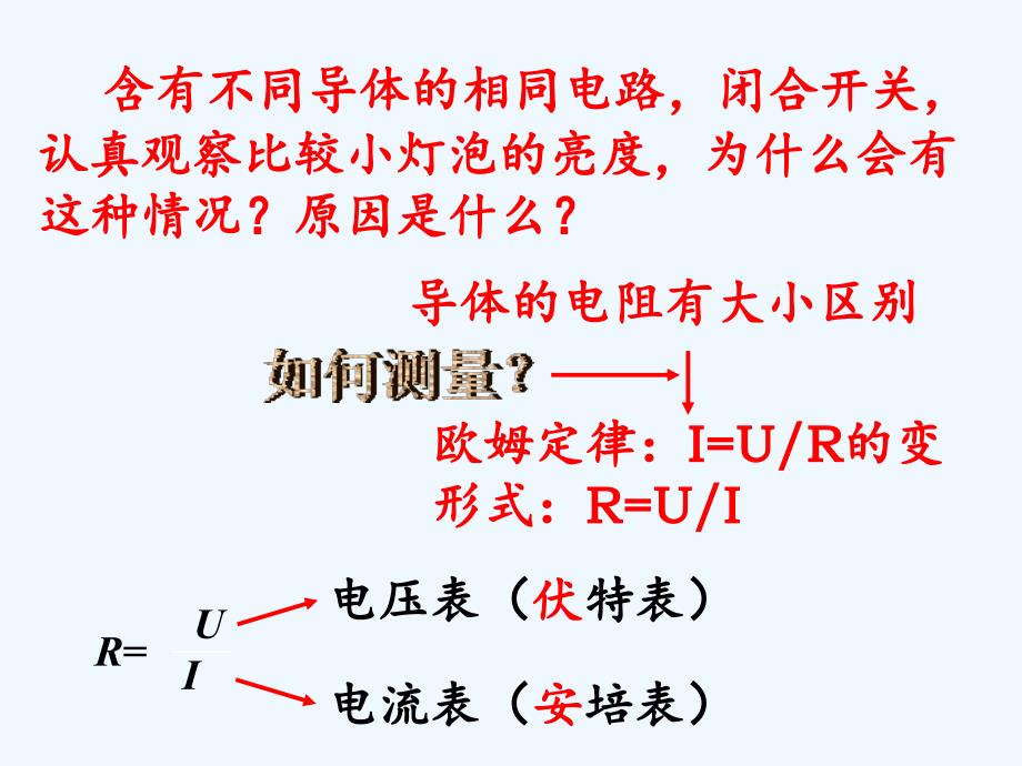 物理人教版九年级全册定值电阻的测量（第一课时）_第2页