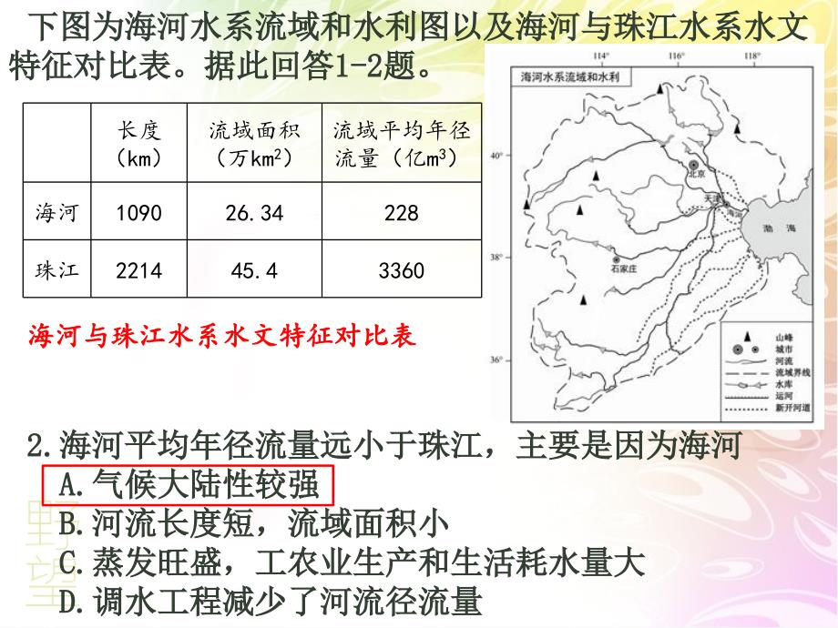 河流水文特征专题练习_第2页