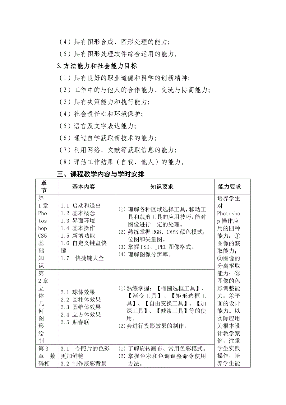 photoshop_课程标准_第4页