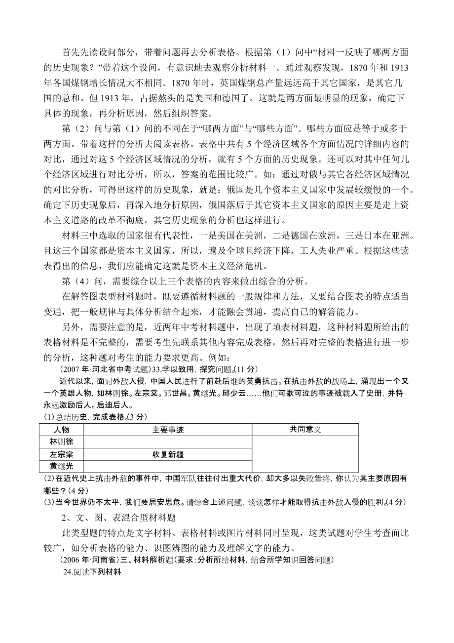 材料题与综合探究题答题技巧分析_第4页