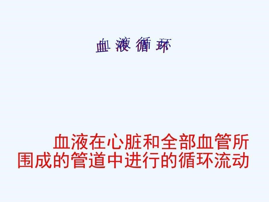 生物人教版七年级下册输送血液的泵—心脏 第二课时_第5页