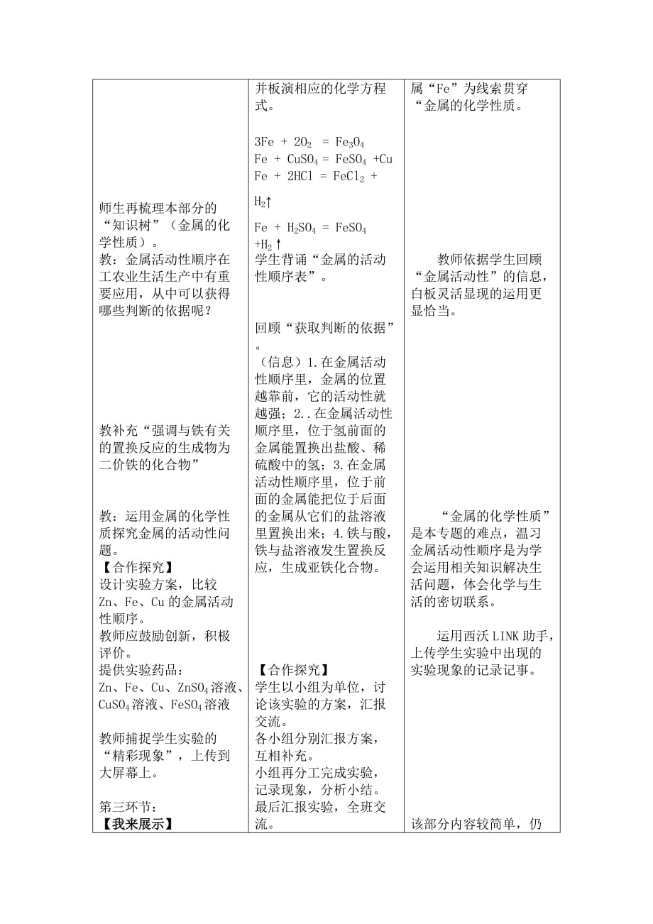 化学人教版九年级下册专题复习：金属和金属材料_第3页