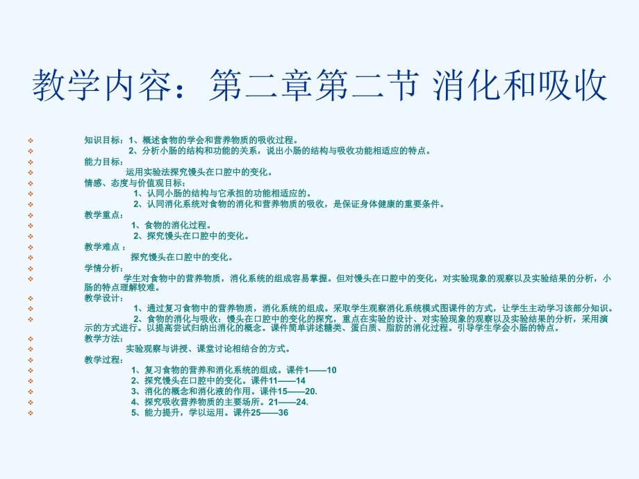 生物人教版七年级下册消化和吸收2_第2页