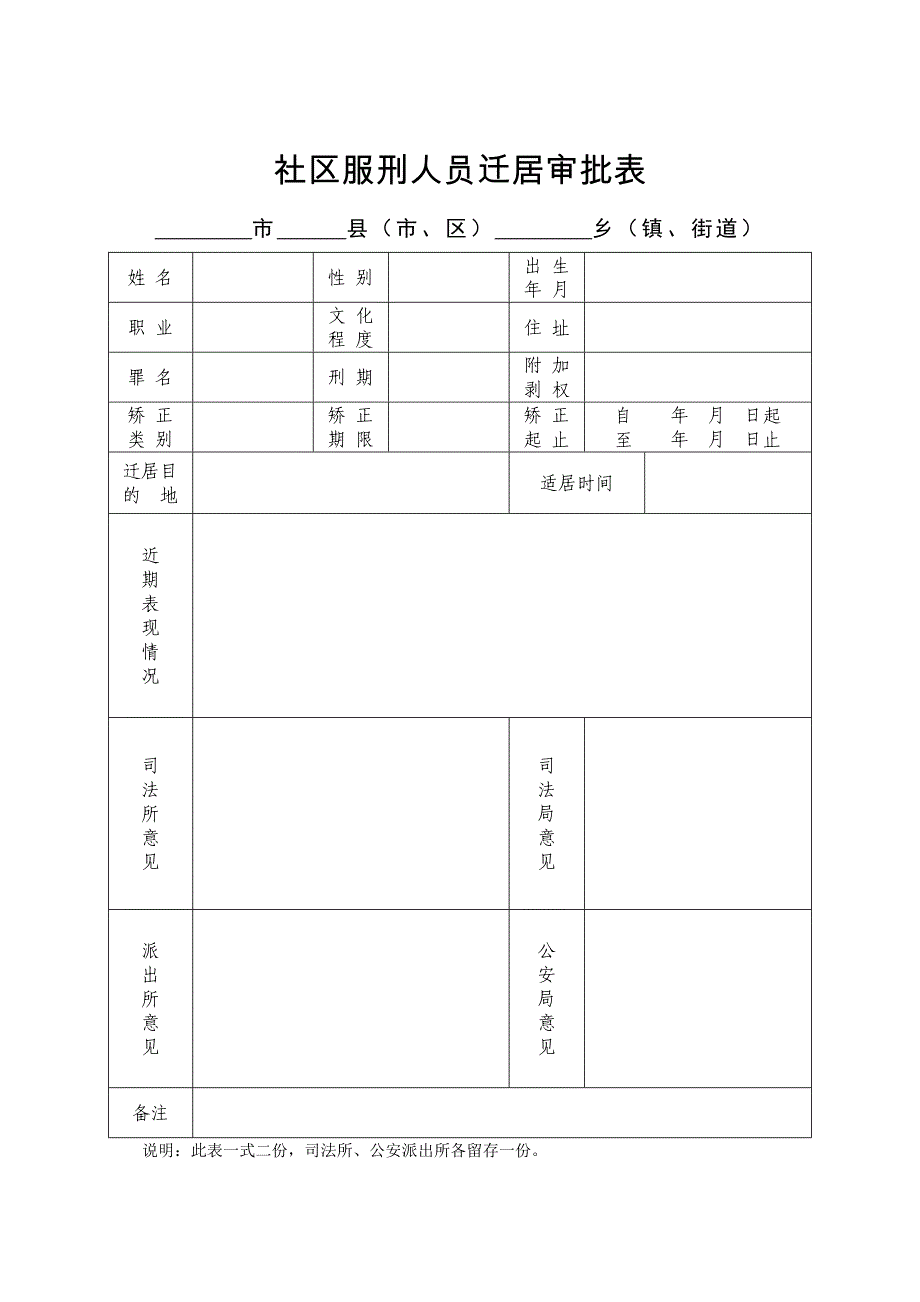 社区矫正表格宣告书_第4页