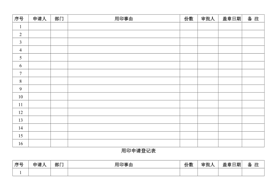 用印登记表(同名6480)_第2页