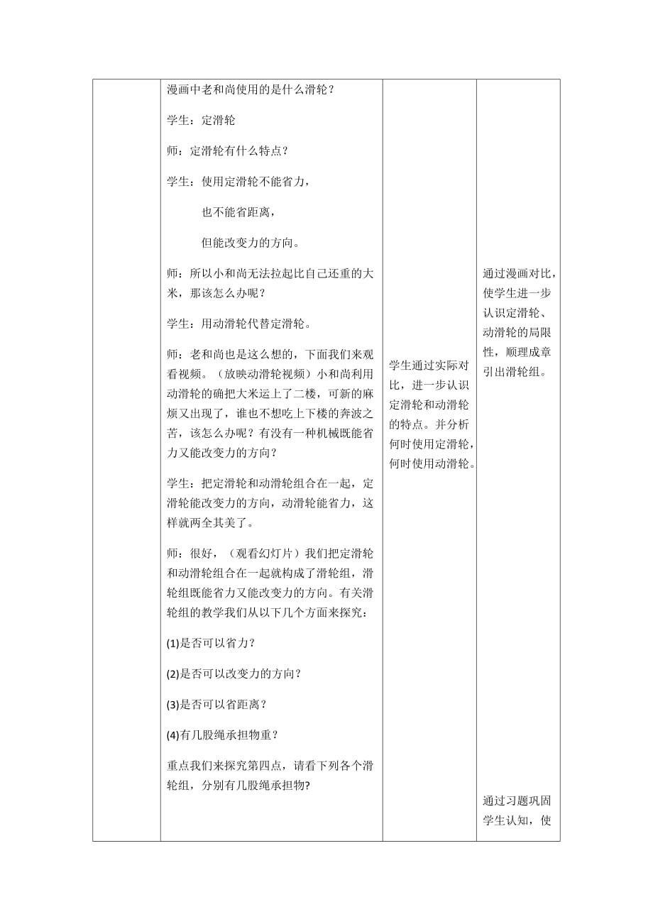 物理人教版八年级下册第二节滑轮_第4页