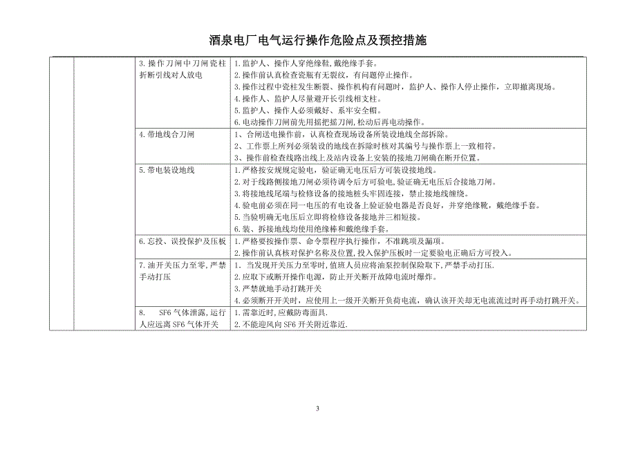 电厂电气运行危险点及其控制措施_第3页