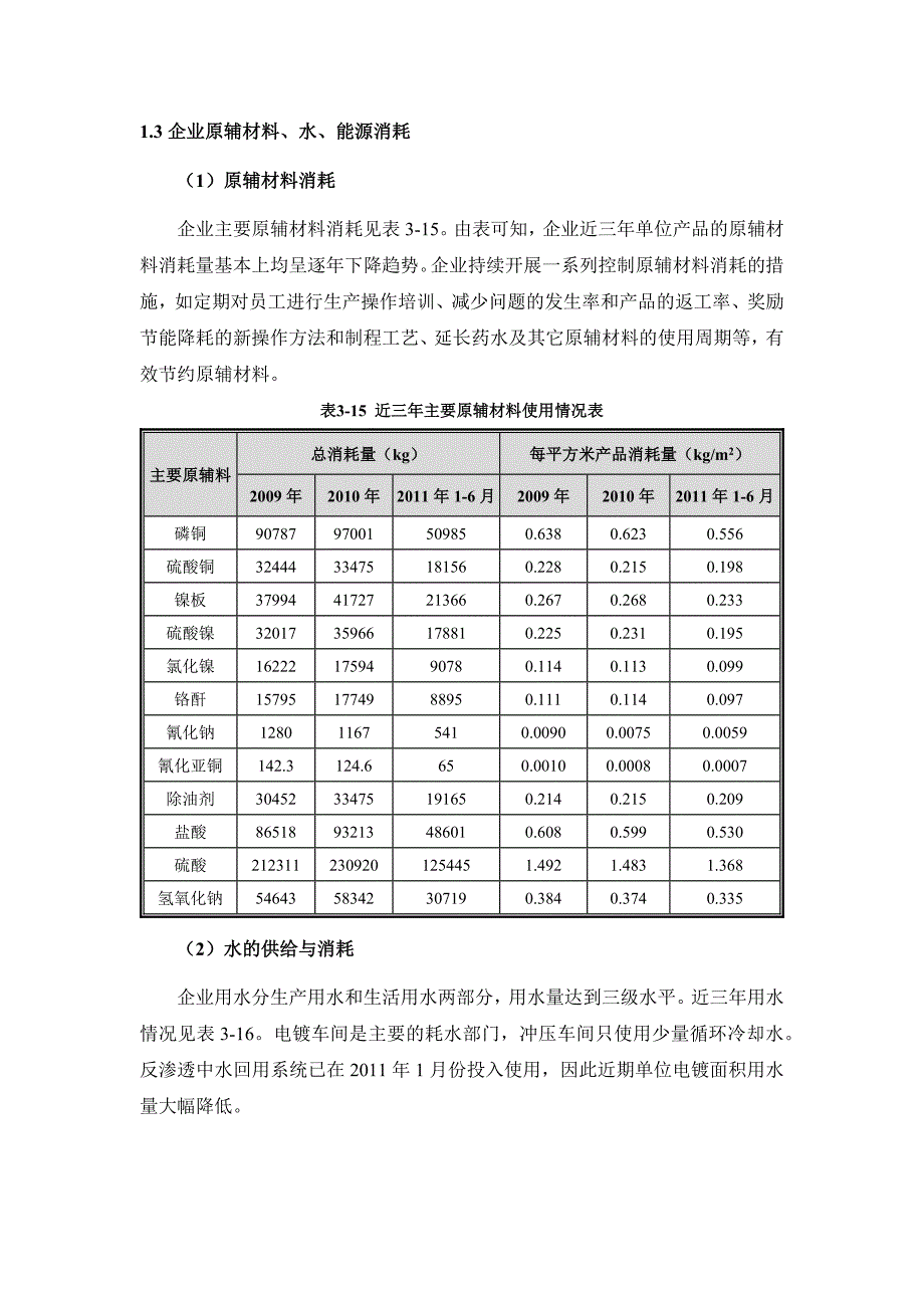 铜镍铬企业清洁生产审核案例_第3页