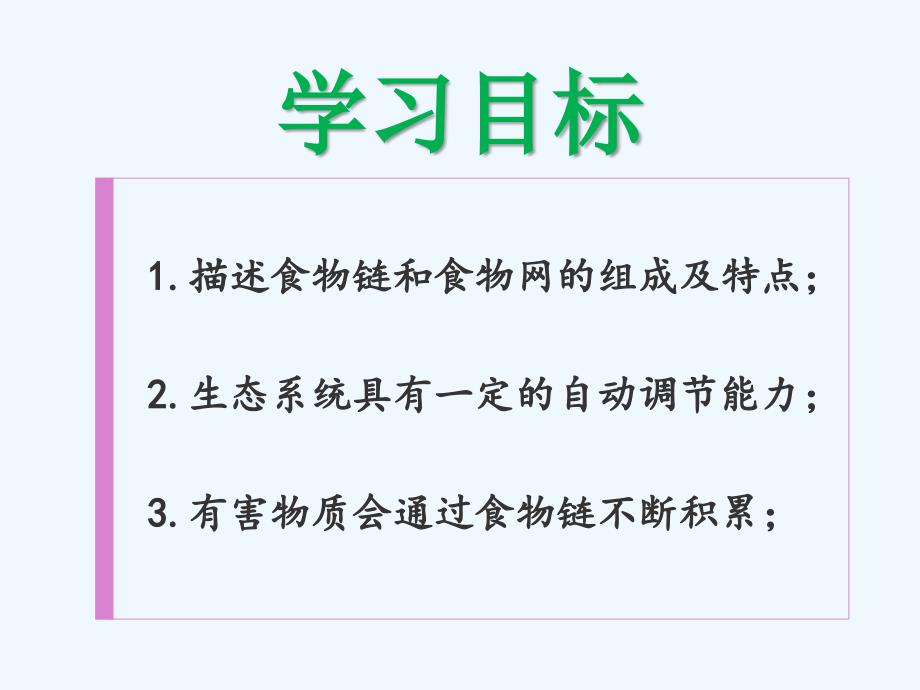 生物人教版七年级上册生物与环境组成生态系统（第二课时）.生态系统（2）课件_第3页