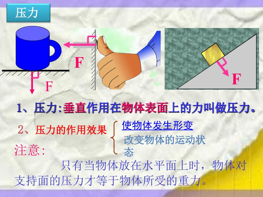 物理人教版八年级下册第九章压强第一节压强_第3页