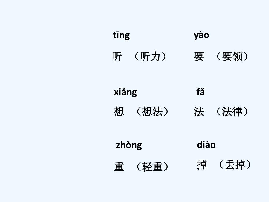 《想飞的乌龟》生字学习_第1页