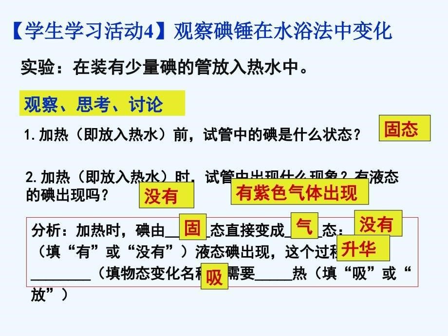 物理人教版八年级上册《升华和凝华》教学课件_第5页