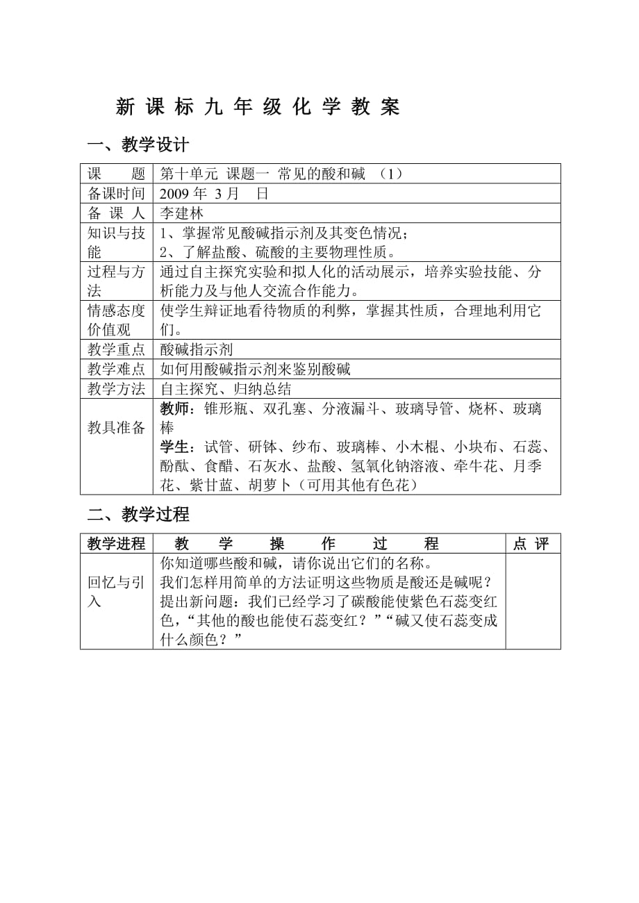 化学人教版九年级下册常见的酸和碱 （1）_第1页